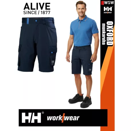 Helly Hansen OXFORD NAVY pamutgazdag rendelkező rövidnadrág - munkaruha