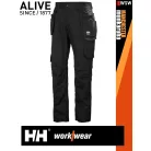 Helly Hansen MANCHESTER BLACK prémium technikai férfi oldalzsebes deréknadrág - munkaruha