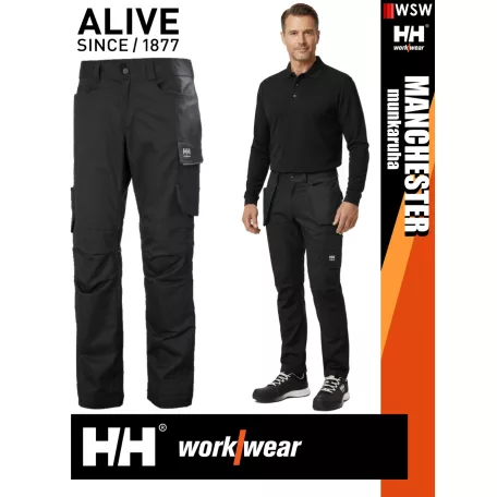 Helly Hansen MANCHESTER BLACK prémium technikai férfi deréknadrág - munkaruha