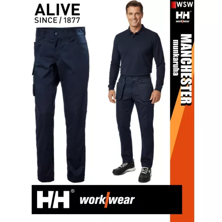 Helly Hansen MANCHESTER NAVY prémium technikai férfi szervíz deréknadrág - munkaruha