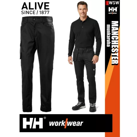 Helly Hansen MANCHESTER BLACK prémium technikai férfi szervíz deréknadrág - munkaruha