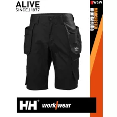   Helly Hansen MANCHESTER BLACK prémium technikai férfi lengőzsebes rövidnadrág - munkaruha