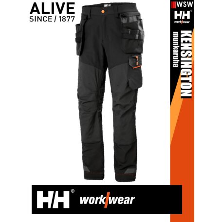 Helly Hansen KENSINGTON BLACK lengőzsebes rugalmas deréknadrág - munkaruha