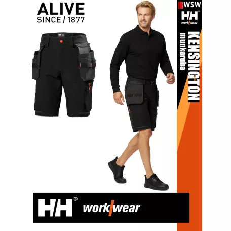 Helly Hansen KENSINGTON BLACK technikai lengőzsebes rövidnadrág - munkaruha