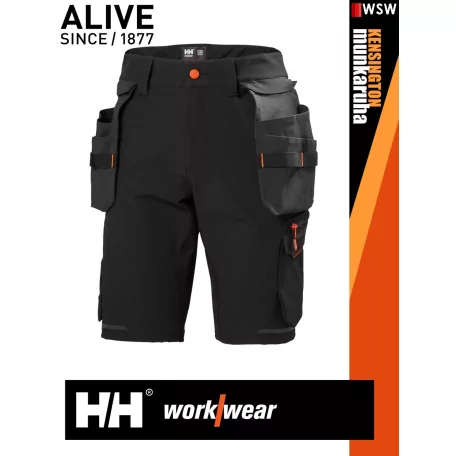 Helly Hansen KENSINGTON BLACK technikai lengőzsebes rövidnadrág - munkaruha
