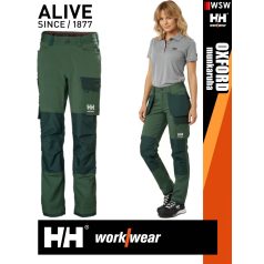   Helly Hansen OXFORD GREEN CONNECT pamutgazdag 4 irányú strech lengőzseb előkészítéses női deréknadrág - munkaruha