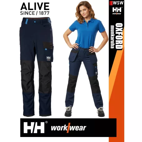 Helly Hansen OXFORD NAVY pamutgazdag 4 irányú strech lengőzseb előkészítéses női deréknadrág - munkaruha