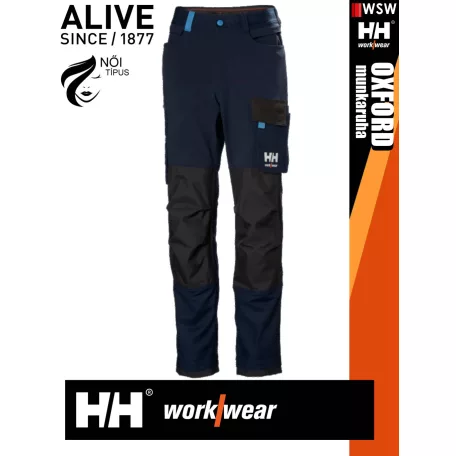 Helly Hansen OXFORD NAVY pamutgazdag 4 irányú strech lengőzseb előkészítéses női deréknadrág - munkaruha