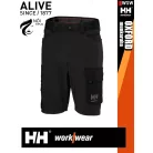 Helly Hansen OXFORD BLACK pamutgazdag 4 irányú strech lengőzseb előkészítéses női rövidnadrág - munkaruha