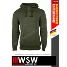 .Engelbert Strauss KNITTED HOODY THYME pamut 300 g/m² technikai pulóver - munkaruha