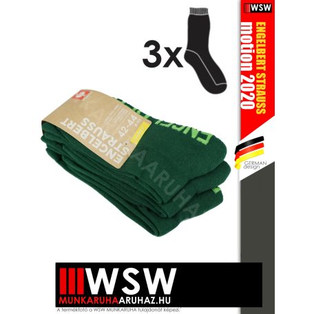 .Engelbert Strauss MOTION 2020 GREEN technikai zokni 3 pár - munkazokni