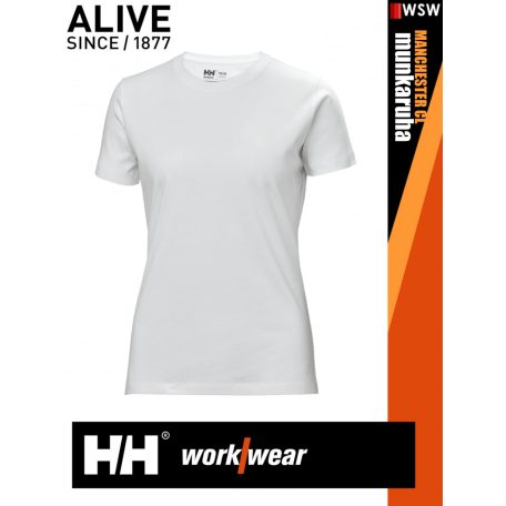 Helly Hansen MANCHESTER WHITE classic prémium technikai női póló - munkaruha