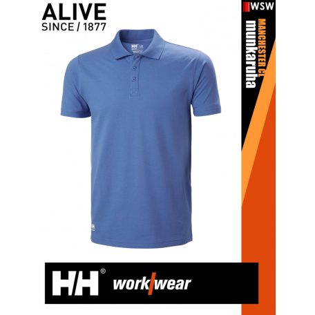 Helly Hansen MANCHESTER STONEBLUE classic prémium galléros férfi póló - munkaruha