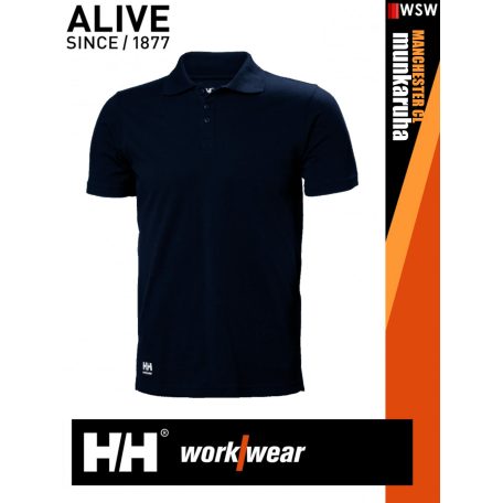 Helly Hansen MANCHESTER NAVY classic prémium galléros férfi póló - munkaruha