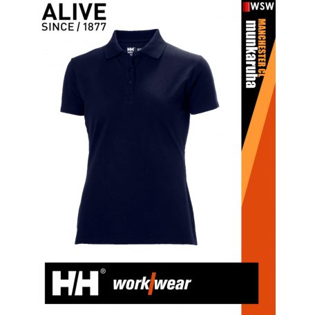 Helly Hansen MANCHESTER NAVY classic prémium galléros férfi póló - munkaruha