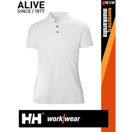 Helly Hansen MANCHESTER WHITE classic prémium galléros női póló - munkaruha