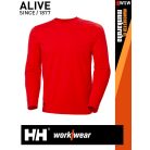 Helly Hansen MANCHESTER ALERTRED classic prémium hosszúujjú férfi póló - munkaruha