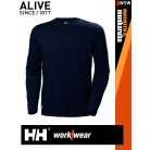 Helly Hansen MANCHESTER NAVY classic prémium hosszúujjú férfi póló - munkaruha