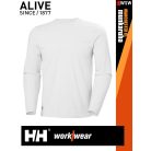 Helly Hansen MANCHESTER WHITE classic prémium hosszúujjú férfi póló - munkaruha