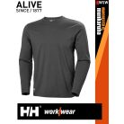 Helly Hansen MANCHESTER DARKGREY classic prémium hosszúujjú férfi póló - munkaruha