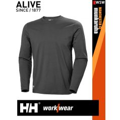  Helly Hansen MANCHESTER DARKGREY classic prémium hosszúujjú férfi póló - munkaruha