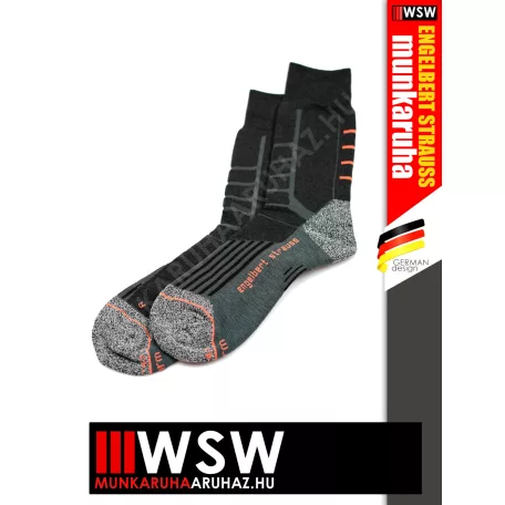 .Engelbert Strauss ALLROUND X-WARM BLACK technikai zokni - munkazokni (-30C - 0C fokig)