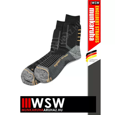 .Engelbert Strauss ALLROUND WARM BLACK technikai zokni - munkazokni (-10C - 10C fokig)