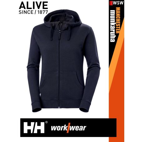 Helly Hansen MANCHESTER NAVY prémium technikai női kapucnis pulóver - munkaruha