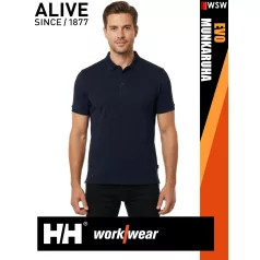   Helly Hansen EVO NAVY prémium galléros férfi póló - munkaruha