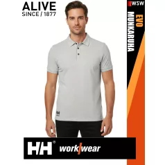   Helly Hansen EVO GREYMELANGE prémium galléros férfi póló - munkaruha