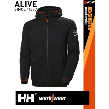 Helly Hansen KENSINGTON BLACK technikai kapucnis pamutgazdag pulóver - munkaruha