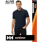 Helly Hansen TECH NAVY technikai UV álló galléros férfi póló - munkaruha