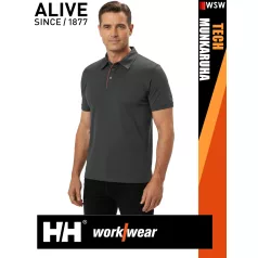   Helly Hansen TECH EBONY technikai UV álló galléros férfi póló - munkaruha