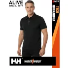 Helly Hansen TECH BLACK technikai UV álló galléros férfi póló - munkaruha