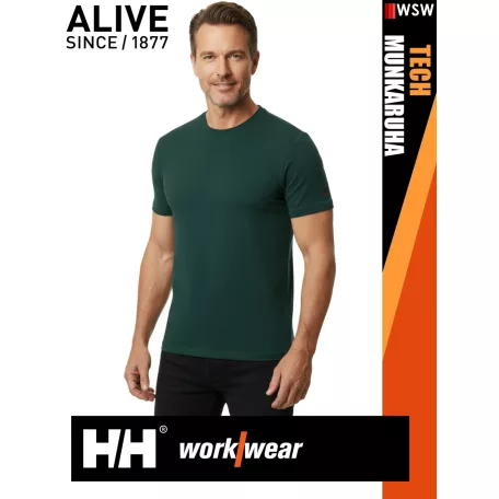 Helly Hansen TECH DARKESTSPRUCE technikai UV álló férfi póló - munkaruha