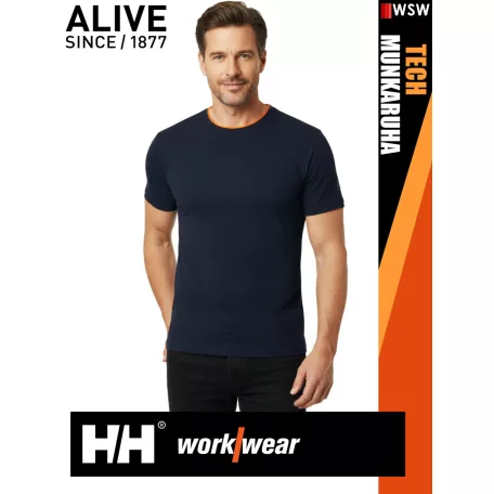 Helly Hansen TECH NAVY technikai UV álló férfi póló - munkaruha