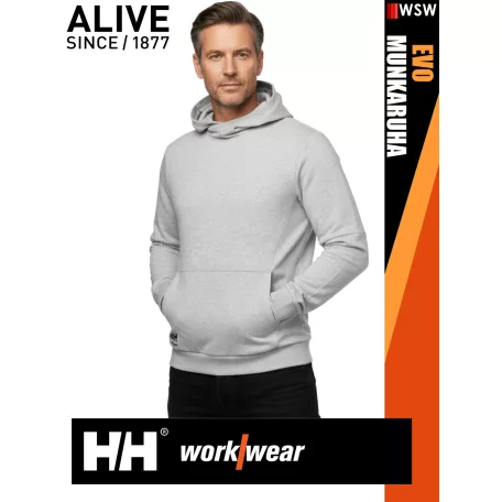 Helly Hansen EVO GREYMELANGE prémium kapucnis férfi pulóver - munkaruha
