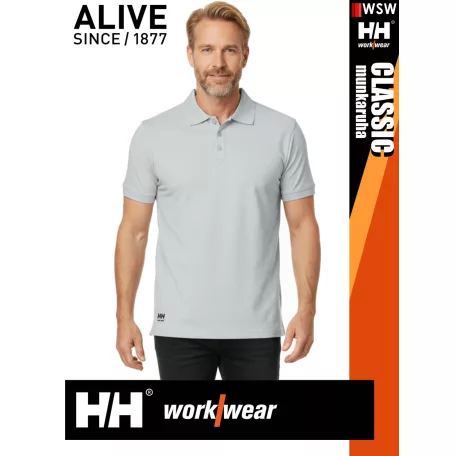 Helly Hansen CLASSIC GREYFOG prémium férfi galléros póló - munkaruha