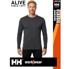   Helly Hansen CLASSIC DARKGREY prémium férfi környakas hosszúujjú póló - munkaruha