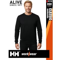   Helly Hansen CLASSIC BLACK prémium férfi környakas pulóver - munkaruha