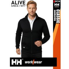   Helly Hansen CLASSIC BLACK prémium férfi cipzáras pulóver - munkaruha