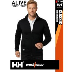   Helly Hansen CLASSIC BLACK prémium férfi cipzáras pulóver - munkaruha