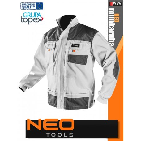 Neo Tools HD WHITE technikai kopásálló munkakabát - munkaruha