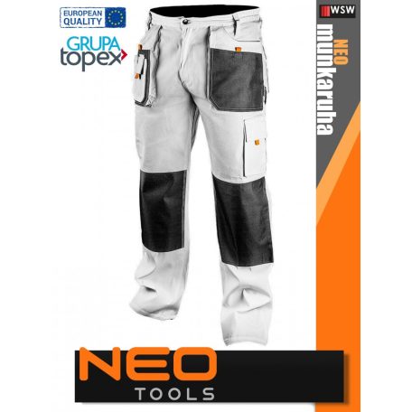 Neo Tools HD WHITE technikai deréknadrág - munkaruha