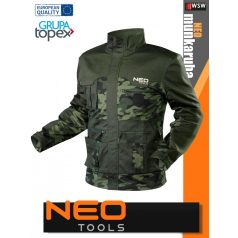  Neo Tools CAMO GREEN technikai kopásálló munkakabát - munkaruha