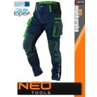 Neo Tools PREMIUM BLUE kevertszálas hasadásmentes stretch technikai deréknadrág - munkaruha