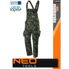   Neo Tools CAMO GREEN pamutgazdag technikai kantátosnadrág - munkaruha