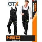 Neo Tools PREMIUM BLACK kevertszálas technikai kantáros nadrág - munkaruha