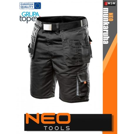 Neo Tools HD BLACK technikai rövidnadrág övvel - munkaruha