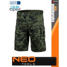 Neo Tools CAMO GREEN pamutgazdag technikai rövidnadrág - munkaruha
